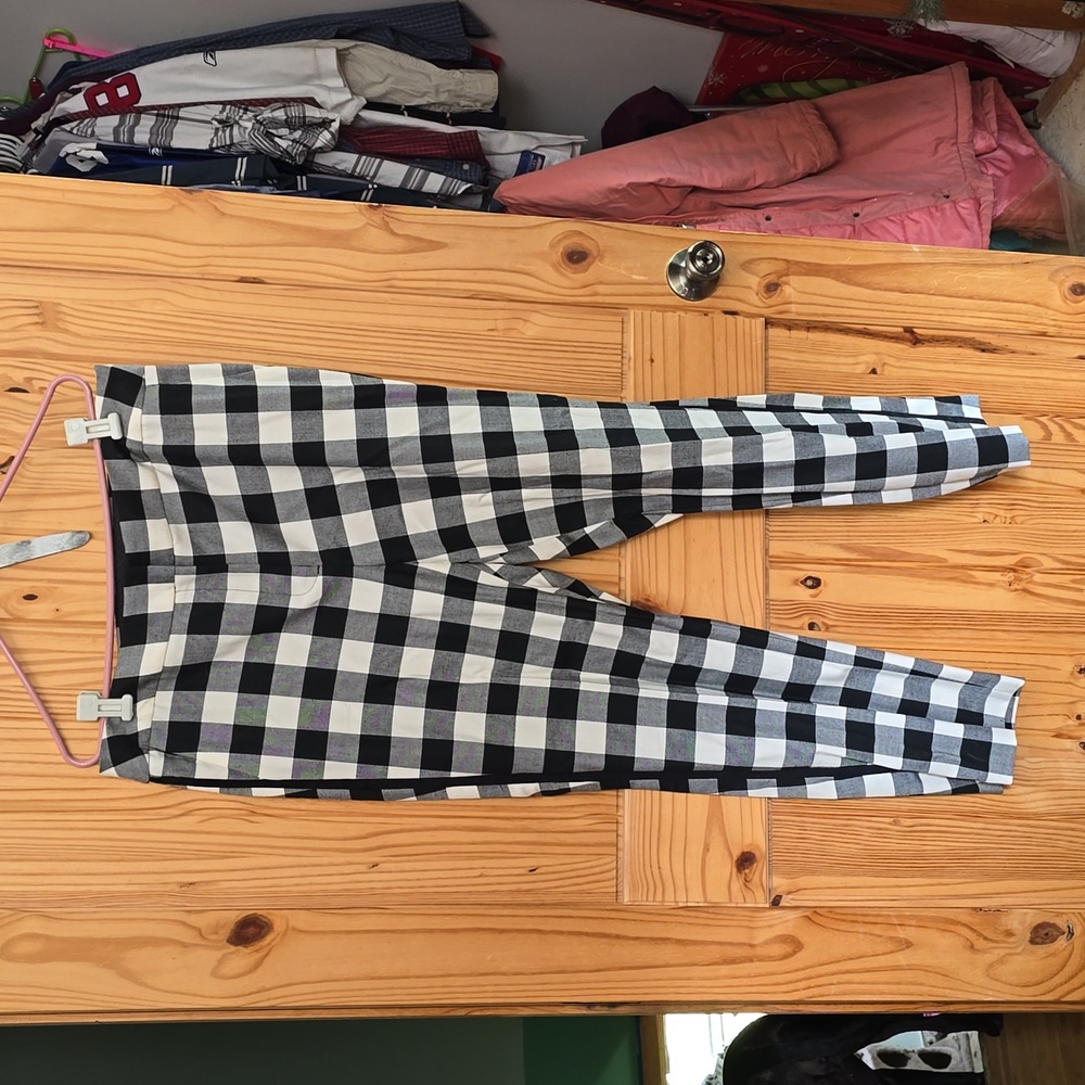 Talbot High-Waist Hamshire Ankle Plaid Pants